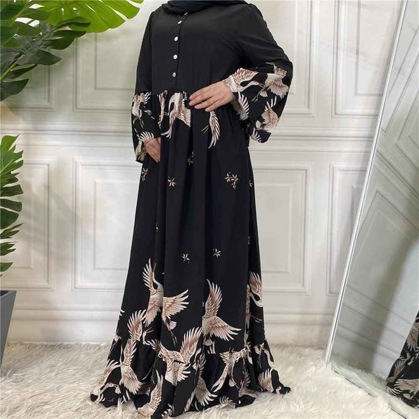 6246#Eid Latest Design Dubai Abaya Muslim For Women Hijab Dress