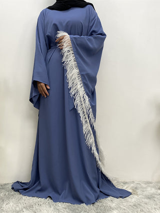 6317#Muslim Fashion Women Islamic Clothing Caftan Dubai Butterfly Bat Sleeves Muslim Dresses [product_type] Chaomeng Store chaomeng.myshopify.com 