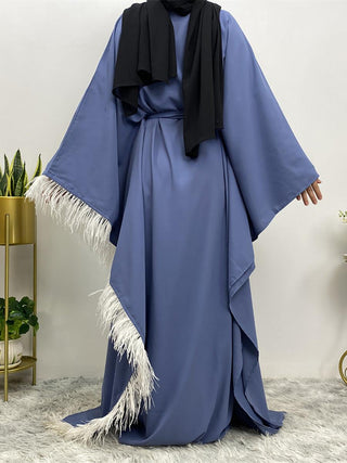 6317#Muslim Fashion Women Islamic Clothing Caftan Dubai Butterfly Bat Sleeves Muslim Dresses [product_type] Chaomeng Store chaomeng.myshopify.com 