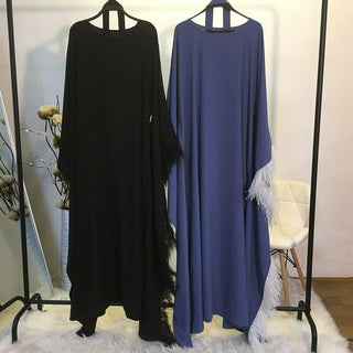 6317#Muslim Fashion Women Islamic Clothing Caftan Dubai Butterfly Bat Sleeves Muslim Dresses - Premium  from Chaomeng Store - Just $29.90! Shop now at CHAOMENG MUSLIM SHOP