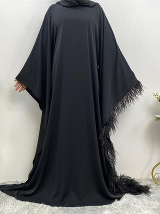 6317#Muslim Fashion Women Islamic Clothing Caftan Dubai Butterfly Bat Sleeves Muslim Dresses [product_type] Chaomeng Store chaomeng.myshopify.com 