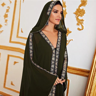 6335#Ramadan Arab Kaftan Abaya Dubai Turkey Hijab Dress - Premium  from Chaomeng Store - Just $29.90! Shop now at CHAOMENG MUSLIM SHOP