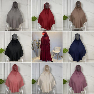 637802#Hijab Caps Abaya Polyester For Women Muslim Turban Headscarf CHAOMENG MUSLIM SHOP muslim abaya dress