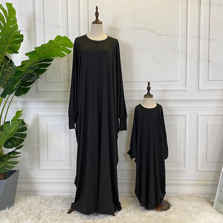 6379#  Children Eid Middle East Dubai Abaya Modest Hijab Dress CHAOMENG MUSLIM SHOP muslim abaya dress