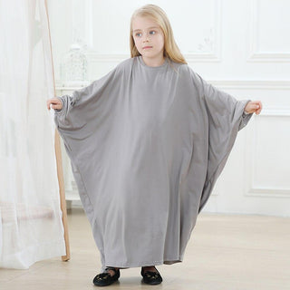 6379#Ramadan Abaya Modest Fashion Little Girls Dress Muslim Kids Clothes Children Robe Vetement Fille Princess Vestidos Ensembles CHAOMENG MUSLIM SHOP muslim abaya dress