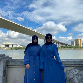 6389# High Quality Nida Dress Pleated Big Hem Style Muslim Dresses CHAOMENG MUSLIM SHOP muslim abaya dress