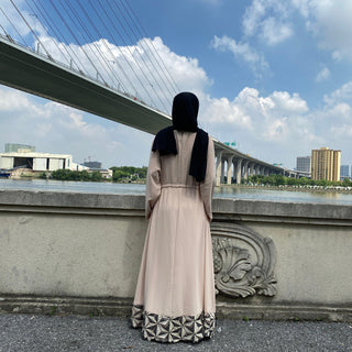 6402# New Fashion Casual Dress CHAOMENG MUSLIM SHOP muslim abaya dress