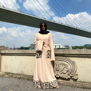 6402# New Fashion Casual Dress CHAOMENG MUSLIM SHOP muslim abaya dress