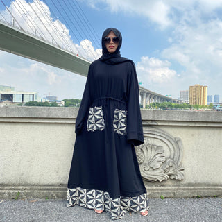 6402# New Fashion Casual Dress CHAOMENG MUSLIM SHOP muslim abaya dress