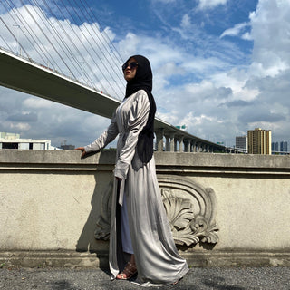 6474#New Arrivals Arab Fashion Long Sleeve Abaya CHAOMENG MUSLIM SHOP muslim abaya dress