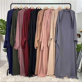 6493#New Arrivals Arab Fashion Printed Lantern Sleeve Cardigan Robe Muslim Abaya CHAOMENG MUSLIM SHOP muslim abaya dress