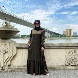 6531#Musulman De Mode Abaya Dubai Elegant Fashion Hijab Dress CHAOMENG MUSLIM SHOP muslim abaya dress