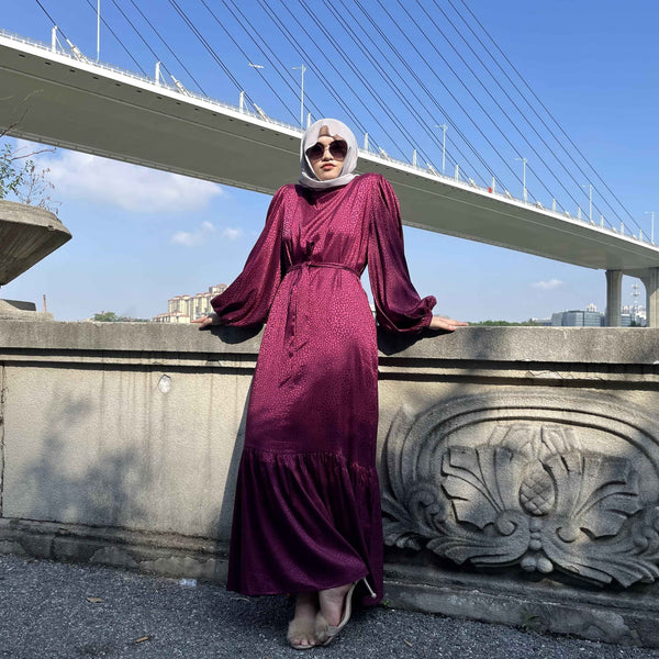 65310#Musulman De Mode Abaya Dubai Elegant Fashion Hijab Dress