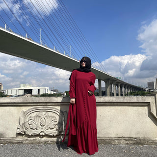   6533#Ramadan Modest Vestidos De Mujer Turkey Kaftan Islam Clothing Abaya CHAOMENG MUSLIM SHOP 