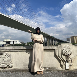 6533#Ramadan Modest Vestidos De Mujer Turkey Kaftan Islam Clothing Abaya CHAOMENG MUSLIM SHOP muslim abaya dress