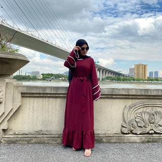 6534#New Arrivals Fashion Muslim Dress CHAOMENG MUSLIM SHOP muslim abaya dress