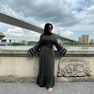 6534#New Arrivals Fashion Muslim Dress CHAOMENG MUSLIM SHOP muslim abaya dress