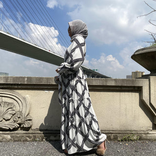 6556#New Arrivals Arab Fashion Long Dress CHAOMENG MUSLIM SHOP muslim abaya dress