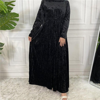 6570#New Arrivals Arab Fashion Printed Lantern Sleeve Muslim Dress CHAOMENG MUSLIM SHOP muslim abaya dress