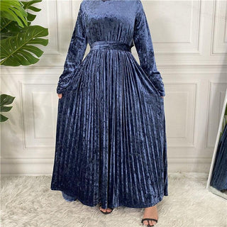 6570#New Arrivals Arab Fashion Printed Lantern Sleeve Muslim Dress CHAOMENG MUSLIM SHOP muslim abaya dress