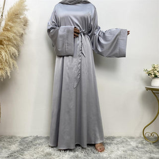 6622# 10 Colors Abaya Muslim Dresses Long Flare Sleeve EID Ramadan CHAOMENG MUSLIM SHOP muslim abaya dress