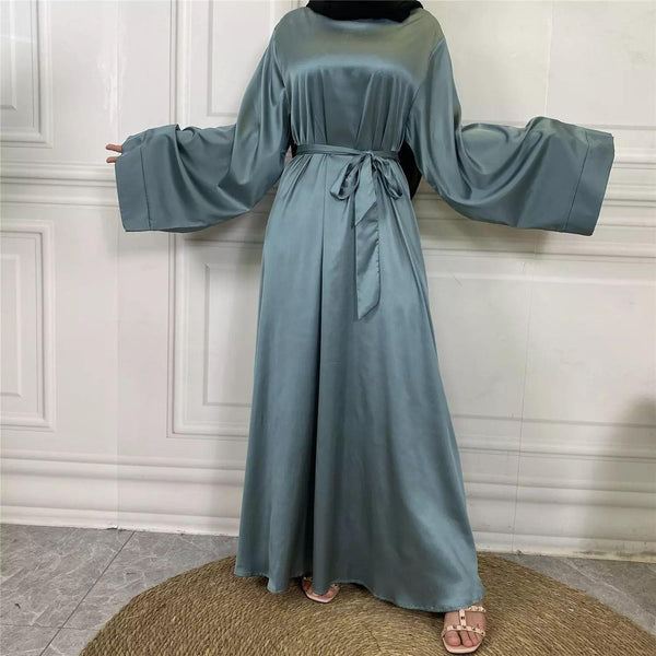 6622# 10 Colors Abaya Muslim Dresses Long Flare Sleeve EID Ramadan CHAOMENG MUSLIM SHOP muslim abaya dress