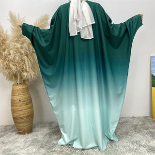 6750# 6 Colors Stunning Gradient Batwing Sleeve Open Cardigan - Premium 服装 from CHAOMENG MUSLIM SHOP - Just $26.90! Shop now at CHAOMENG MUSLIM SHOP