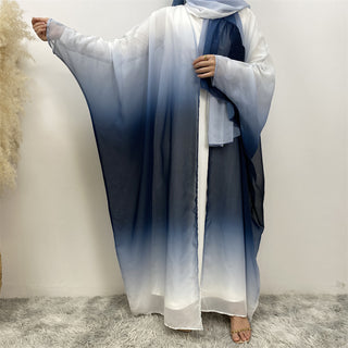67501# Latest Classy 2 PCS Set Shiny Starry Sky Gradient Color Cardigan With Long Hijab Muslim Women Abaya 服装 CHAOMENG chaomeng.myshopify.com Navy（宝蓝） / S（5'0-5'1） Navy（宝蓝） S（5'0-5'1） 