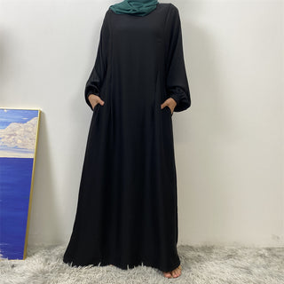 6822# Latest Women Design Popular Soft Nida Convenience 2 Front Zippers Breastfeeding Clothes Simplicity Loose Long Dress