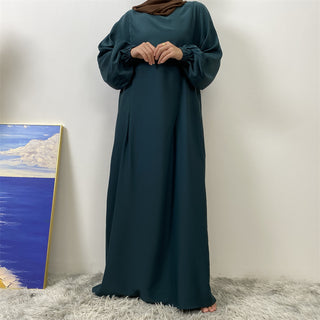 6822# Latest Women Design Popular Soft Nida Convenience 2 Front Zippers Breastfeeding Clothes Simplicity Loose Long Dress