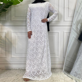 8013#Elegant Wedding  Fashion Lace Party Long Dress CHAOMENG MUSLIM SHOP muslim abaya dress