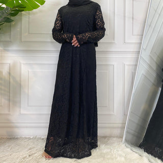 8013#Elegant Wedding  Fashion Lace Party Long Dress CHAOMENG MUSLIM SHOP muslim abaya dress