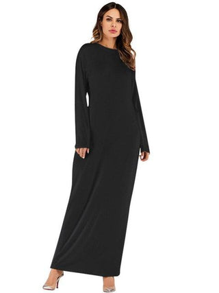 9099#Modal Cotton Jersey hight quality latest abaya designs CHAOMENG MUSLIM SHOP muslim abaya dress