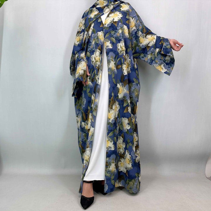 1475# Free Hijab Modest Set  | Batwing Sleeve Cover Up with Pockets Muslim Dress Viral TikTok | Ramadan Eid Modest Kaftan Abaya