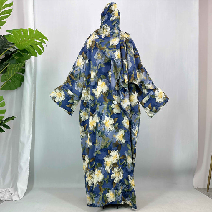 1475# Free Hijab Modest Set  | Batwing Sleeve Cover Up with Pockets Muslim Dress Viral TikTok | Ramadan Eid Modest Kaftan Abaya