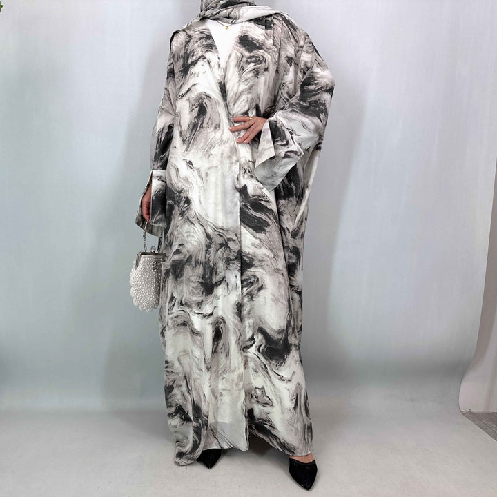 1476# Free Hijab Modest Set  | Batwing Sleeve Cover Up with Pockets Muslim Dress Viral TikTok | Ramadan Eid Modest Kaftan Abaya